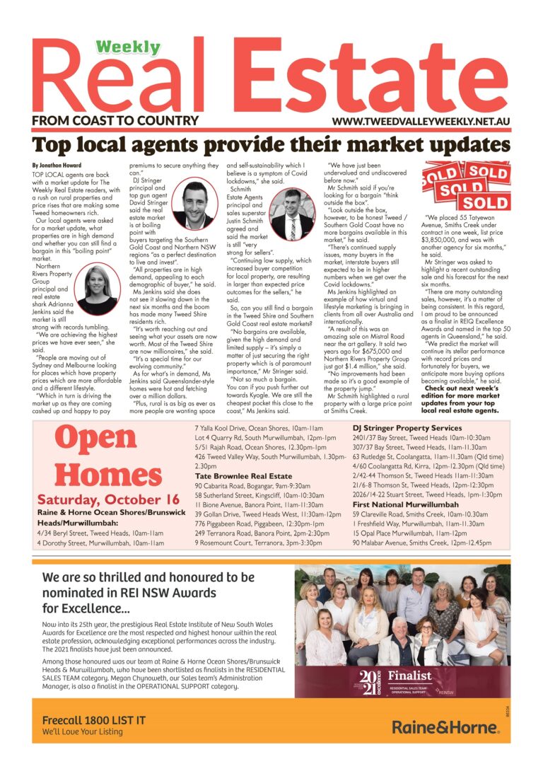 The Weekly Real Estate From Coast to Country, October 14, 2021