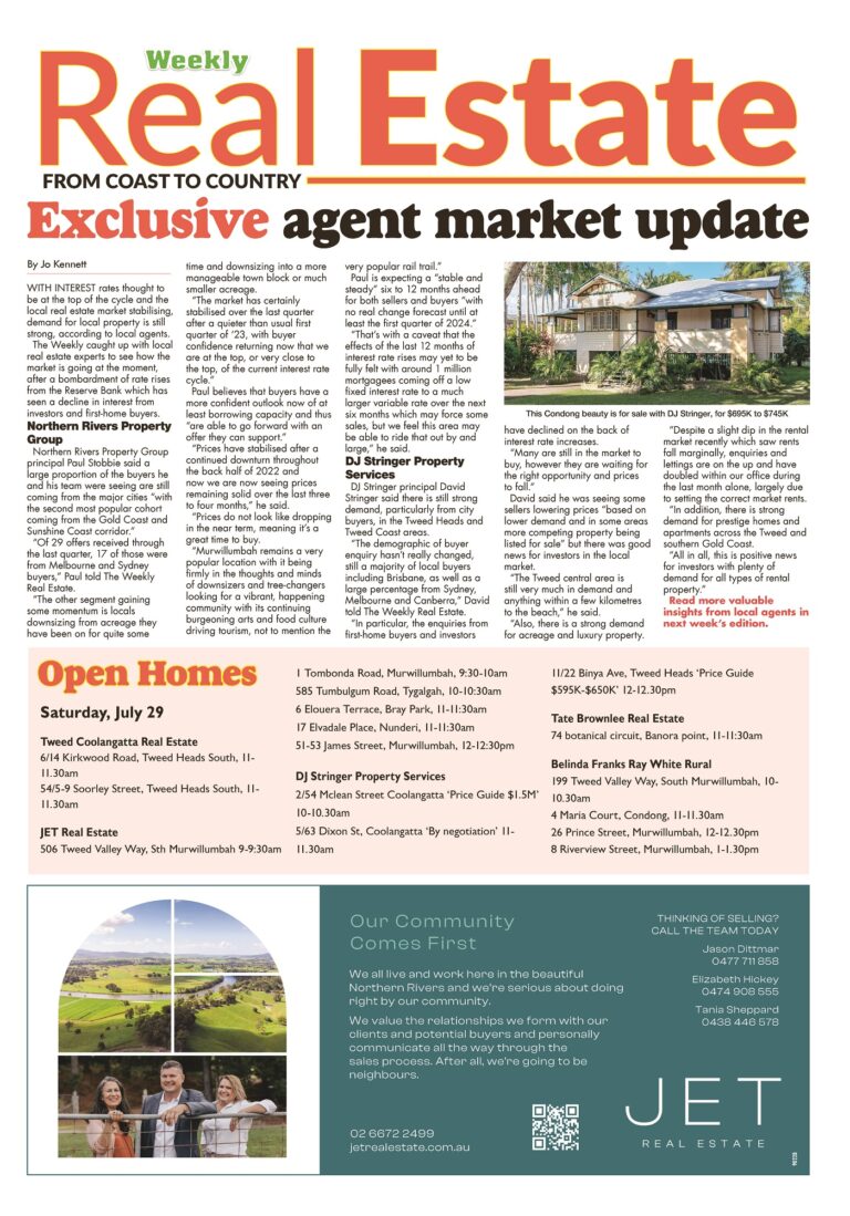 The Weekly Real Estate, July 27, 2023