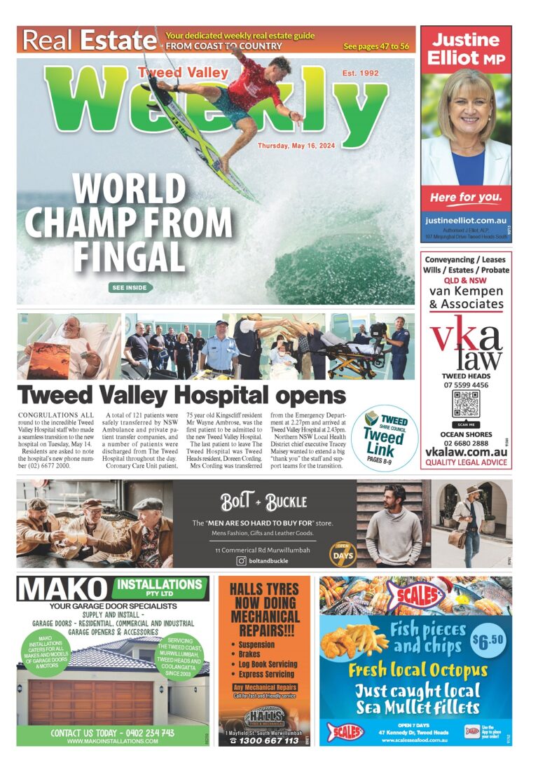 Tweed Valley Weekly, May 16, 2024, (please scroll down past the main image to find the edition flip book)
